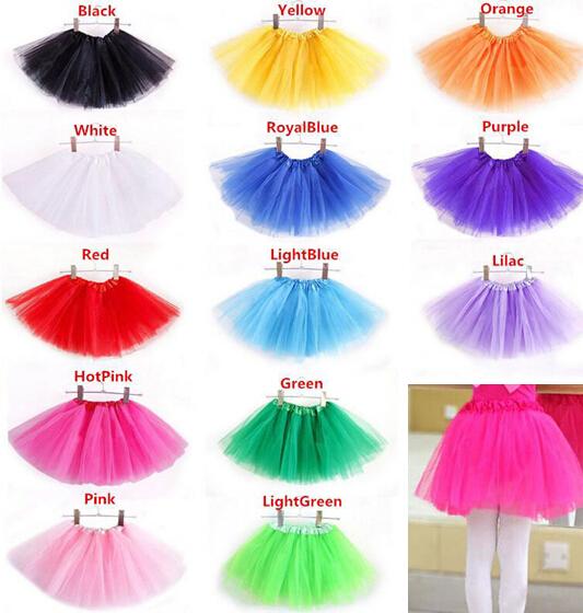 2016 NEW Hot Sales Baby Girls Childrens Kids Dance Clothing Tutu Skirt Pettiskirt Dancewear Ballet Dress Fancy Skirts Costume 20pcs/