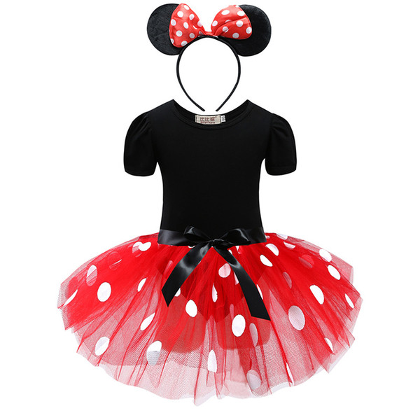 Baby girl short sleeve tutu princess dress With headband ballet costume Girl halloween cosplay party dresses 2pcs kids clothing 1-6 years