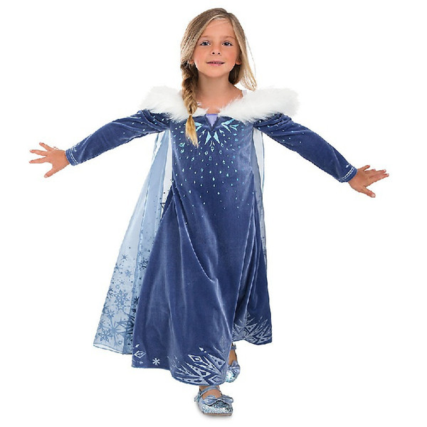 2019 children's clothing girls ice romance romantic Aisha princess dress evening dress cartoon cosplay dress girls gifts Halloween costumes