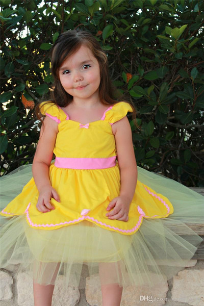 2-6 Years Girls Summer Dress Children Fancy Princess Ball Gown Wedding Clothes Kids Girl Birthday Party Costume Vestido Infantil DHL