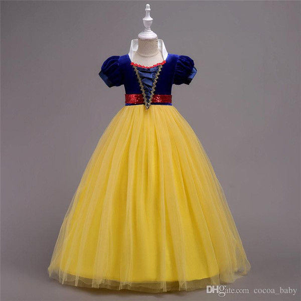 Girls cartoon princess Dress Fancy Party Dress Costume Princess Girl Dress up Kids Cosplay Party Dresses For Girls 3-14Y