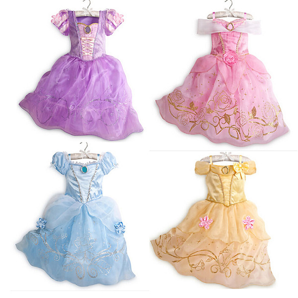 Ins girl halloween cosplay princess costume Off-the-shoulder flower dresses children's party costumes kids clothing for 2-10 years girls