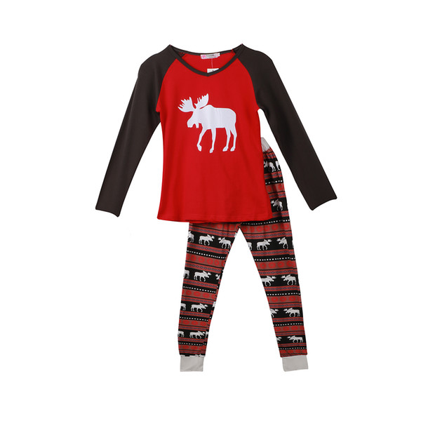 Christmas Family Matching Outfits Toddler Kid Baby Girl Boy Reindeer Pajamas Sleepwear Nightwear Xmas Family Look Pajama Sets