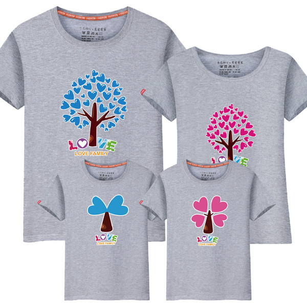 1pcs Cartoon The Giving Tree Print Women Men Children Boy Girl Tshirt Family Matching Outfits Mother Father Son Daughter 9 Color