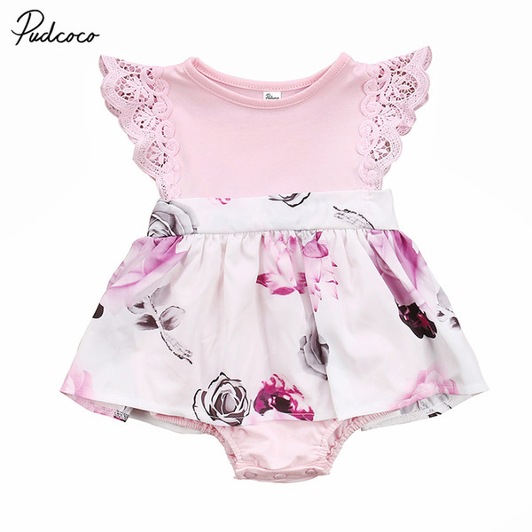 Cute Family Match Clothes Baby Sister Matching Outfit Lace Floral Patchwork Dress Little Sister Skirted Romper Kids Clothing