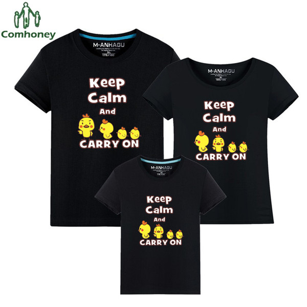 Family Matching Outfits Colorful T Shirt Funny Mother & Kids Tops Short Sleeve Dad Mom Baby Family Suit Father Son Clothes