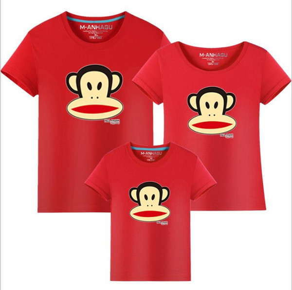 fashion T-shirt free shipping Parent-child photography clothing summer Family Matching Outfits Couple clothing cotton T-shirt wholesale X-3