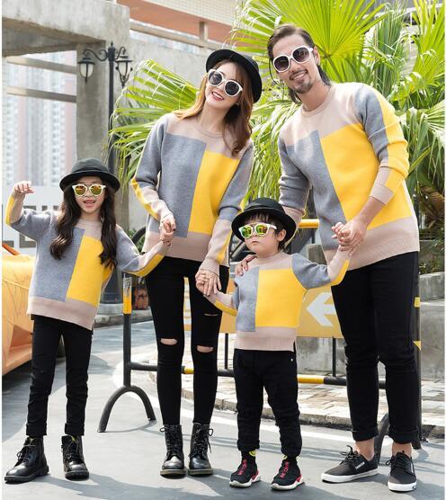 2019 New arrival Family Matching Outfits woollen sweater Comfortable