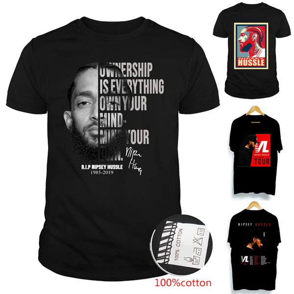 NIPSEY HUSSLE VICTORY LAP TOUR High Quality 100% Cotton T-shirts Big Kids Teenagers mens designer t shirts family matching outfits SS164