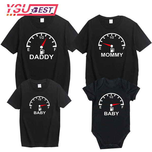 Family Matching Outfits Father and Son Mommy and Me Clothes Baby Summer Family Outfits Clothing T-shirt for Dad Son Clothes