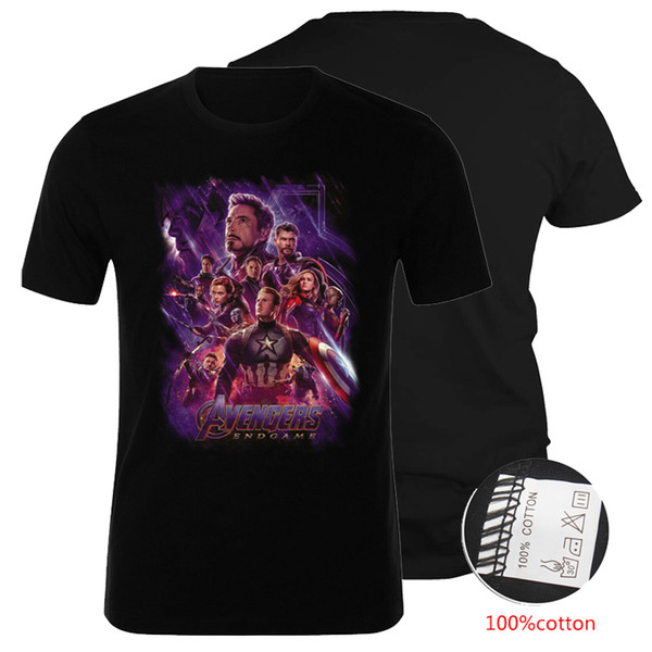 Marvel Avengers Endgame High Quality 100% Cotton T-shirts Big Kids Teenagers mens designer t shirts family matching outfits DHL SS170