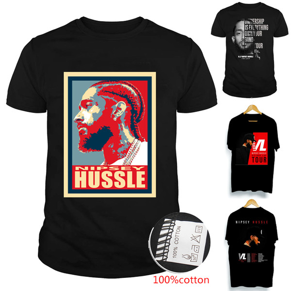 NIPSEY HUSSLE VICTORY LAP TOUR High Quality 100% Cotton T-shirts Big Kids Teenagers mens designer t shirts family matching outfits DHL SS164