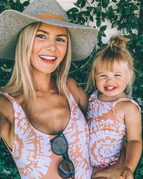 Mommy And Me Sunflowers Swimsuit 2019 Family Matching Clothes Family Look Swimsuit Mom And Daughter Matching Clothes