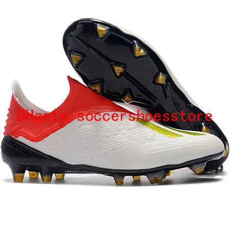 2018 mens soccer cleats Predator X 18+ Purespeed FG soccer shoes x 18 football boots high quality laceless scarpe calcio hot outdoor