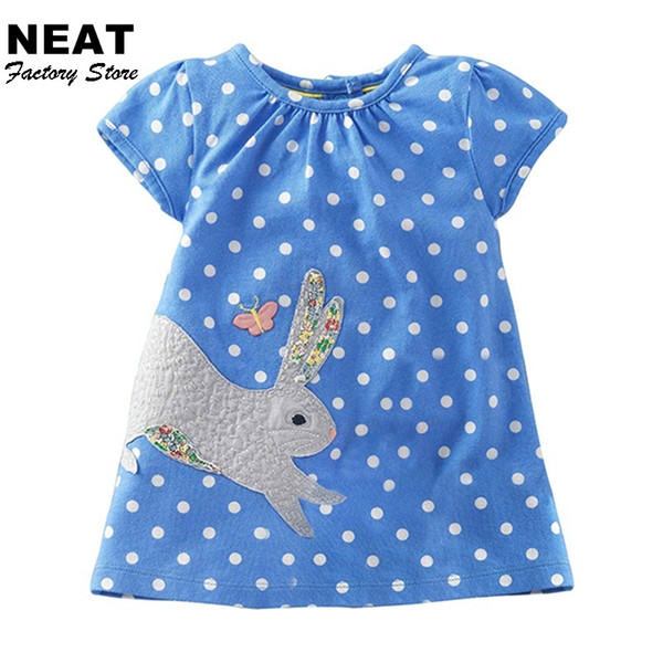 Retail Girls Dresses Baby Toddler Kids Dresses Child Girl Dress Children Clothing Summer Kids Dresses MS0132 Mix