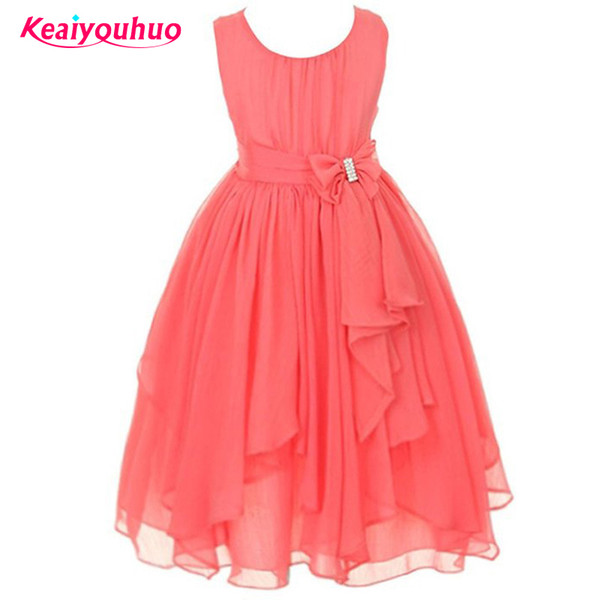 Girls dresses 2017 New summer princess dress girl baby girls formal wedding ceremony bridesmaid chothes Children's clothing