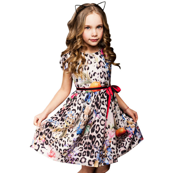 2-8 Years Girls Summer Dress 2017 Flower Girl Dresses Girls Princess Dress For Party Robe Enfant Kids Dresses For Girls