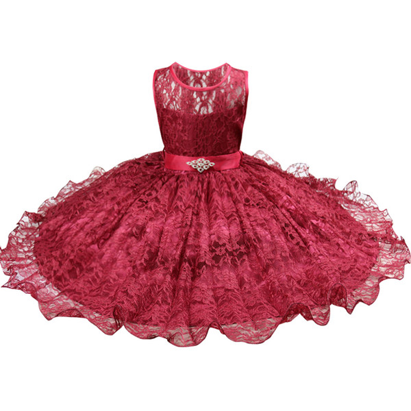 High-grade lace Girls Dresses Girls Christmas Party Princess Clothing Baby Girls Summer Princess Dresses Hallowmas Vestido