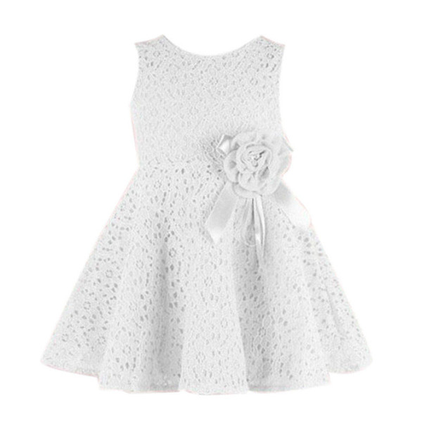 summer new girls dress/Elegant princess dress with flower/Fashion lace dress