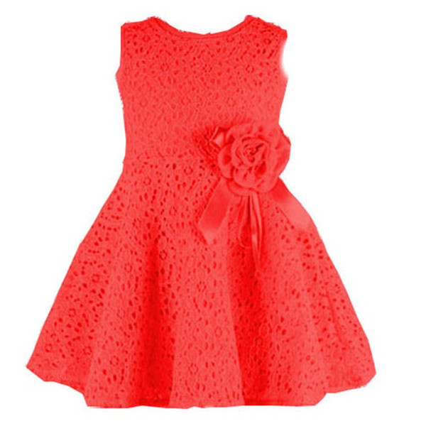 Summer Kids girls dress/Elegant Baby princess dresses with flower/Fashion lace vestidos