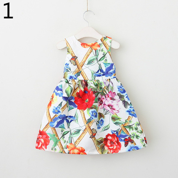 Retail Girls Flower Princess Sundress Love Heart Embroidery Fashion Spring Autumn Vest Dress Baby Clothing E80703
