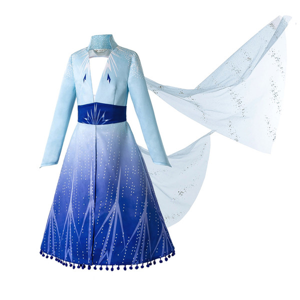 Pettigirl 2019 New 2 Girls Costumes Princess Dress Snow Queen Girls Clothing Cosplay Costumes For Party And Birthday Halloween Kids Clothes