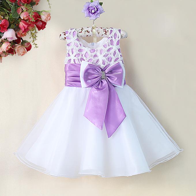 Fashion Baby Girls Flower Dresses Lavender Lace Princess Party Dress Children 2014 New Year Kids Wedding Wear Baby Clothes GD31115-29