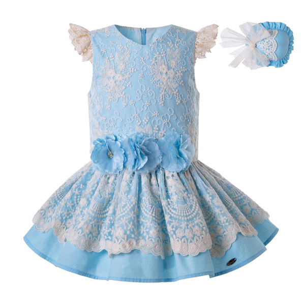 Pettigirl Summer for Girls Dress Lace Princess Party Child Wedding Party Kids Porno Elegant Frocks Clothes 2019 G-DMGD203-27