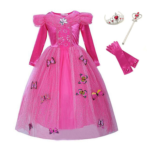 Pettigirl Cinderella Kid Costume For Girls Cosplay Sequin Carnival Pageant Dress With Butterflies Fantasia Vestidos G-NBGD1009-2907