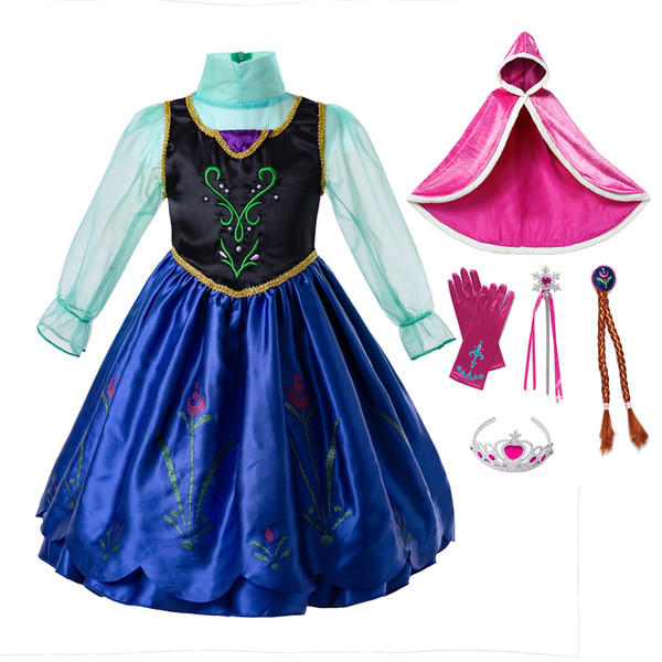 Pettigirl Girls Halloween Clothes Kids Princess Cosplay Costume Dress up Party for Girl Children Clothing