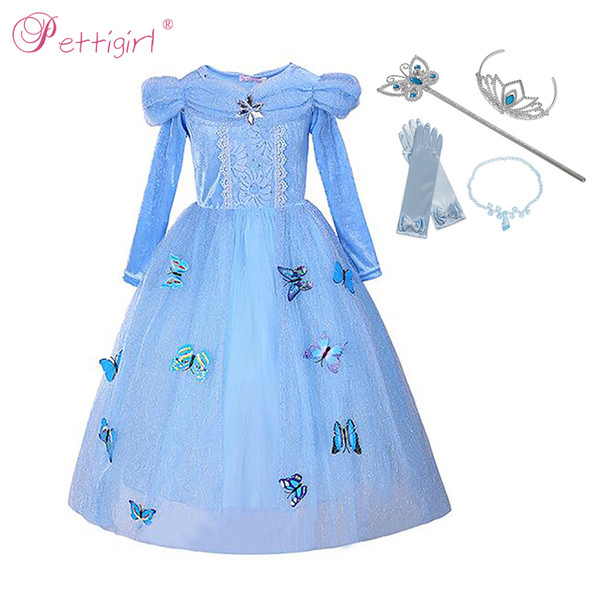 Pettigirl Cinderella Girl Dress Butterfly Cosplay Pageant Dress Fantasia Vestidos For Halloween BirthdayG-NBGD1009-2908