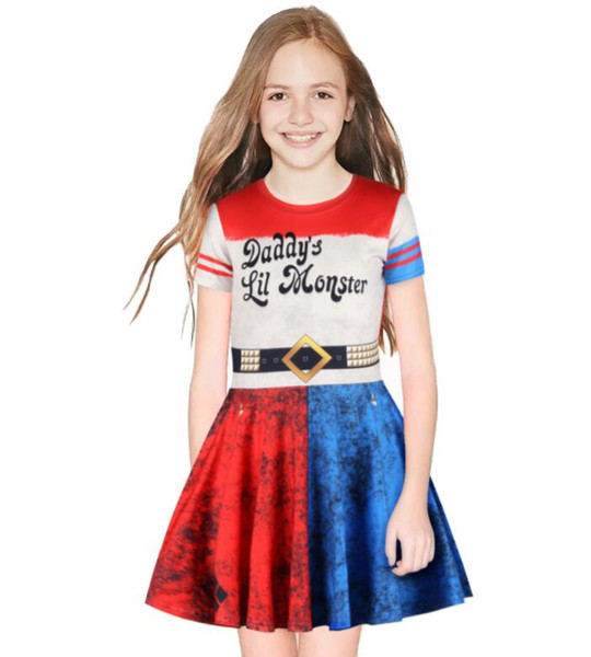 ins hot sales baby girl dress summer dress kids digital prints boutique prints dress girls cloghing