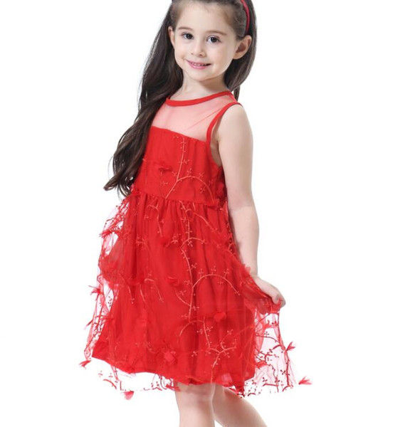 new ins hot sales baby girls summer dress new design chiffon tutu summer dresses new kids children dress