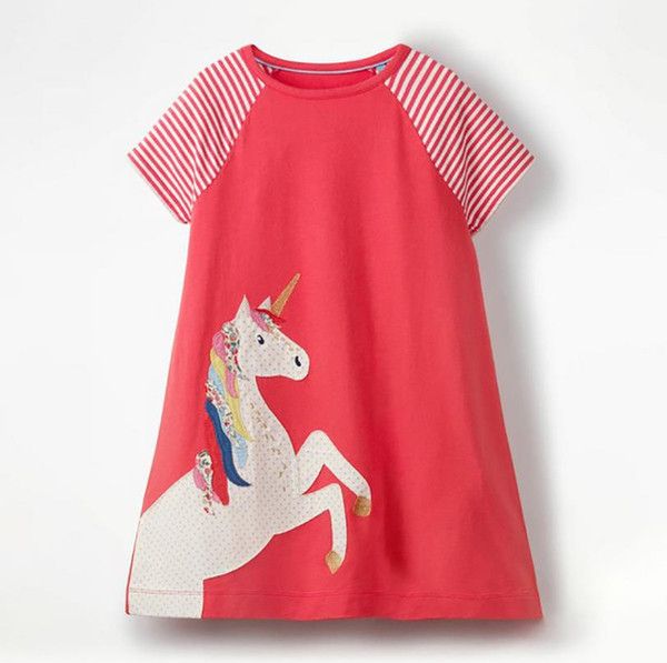 Little Pony summer dresses for girls 2-7years christmas costumes for kids Short sleeve girl clothes dresses baby clothing Made In China