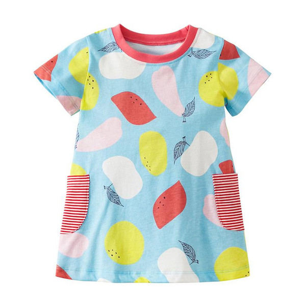 2019 New Arrivals dresses for girls 2-7years Summer costumes for kids girl clothes dresses baby clothing Striped Tops Mixed Sizes Wholesale