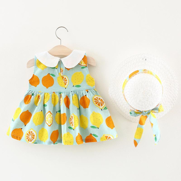 Baby Dresses 2018 New Spring Autumn Baby Girls Clothes Floral Printing Girls Party Dress Princess Dress Newborn Dress