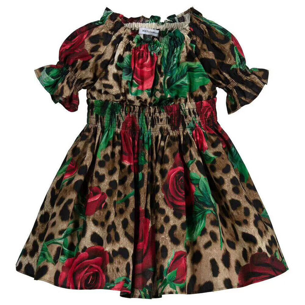 High quality 2019 newest brand Baby Girls Solid Dress For Party Dresses Kids Girls Princess Dress costume Children Girls Clothing