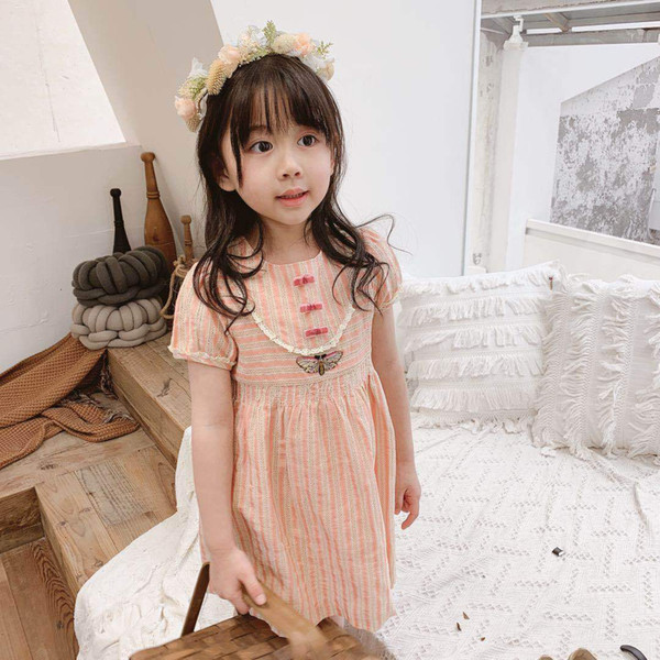 Fashion High quality Girls Dress 2019 New Brand Girls Clothes European And America Style Kids Clothes Baby Girls Dress