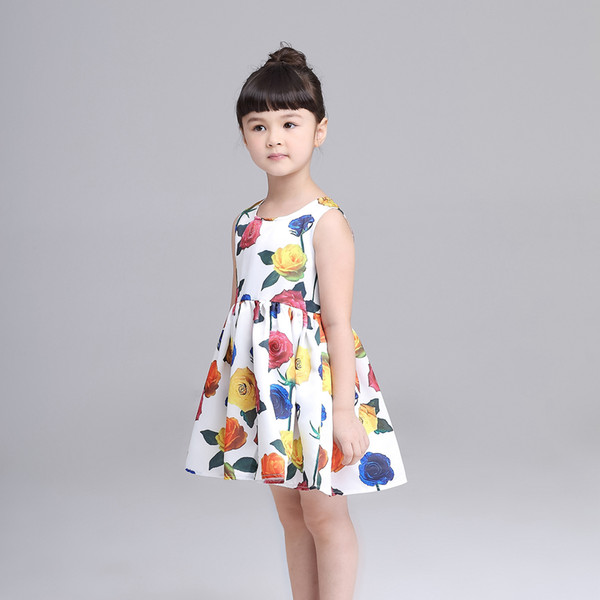 New girl exquisite flower princess dress noble dress