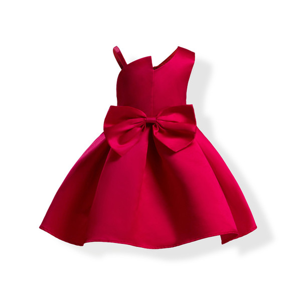 2019 Kids Dresses For Girls Dresses For Party Wedding Dress Wedding dress Gorgeous evening dress Bow Cake tutu Short skirt