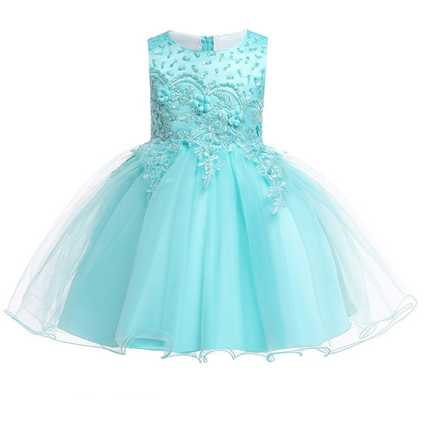 Girls Lace X Sequined Dress 2019 Kids Dresses For Girls Girl Princess Dress Kid Layered Party Dresses Kid Wedding Clothes For 110-160cm