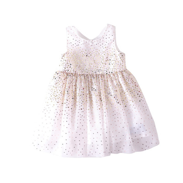 Girls Solid Sequined Dress 2019 Kids Dresses For Girls Girl Princess Party dresses Baby Girl Summer Clothes