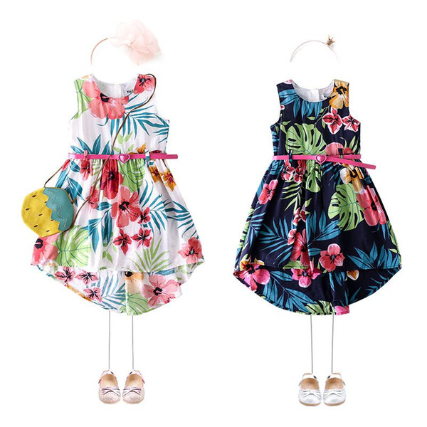 Wholesale Girls Beach Flowers Dress Kids Asymmetric
8000
al Dress For Girls Casual Dress 2019 Girl Summer Clothes