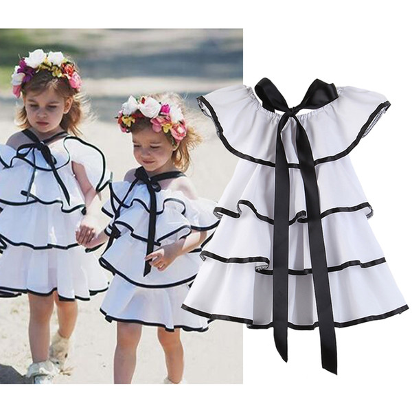 2019 summer new children's fashion girls sling cake dress casual comfort princess dress