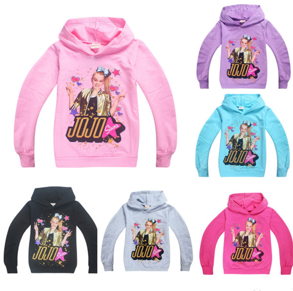 NEW Jojo Siwa Hoodie Kids Girl Pullover T-shirt Spring Autumn Sweatshirt Hoodie for Children Fashion Sweater t shirts Tracksuit Top