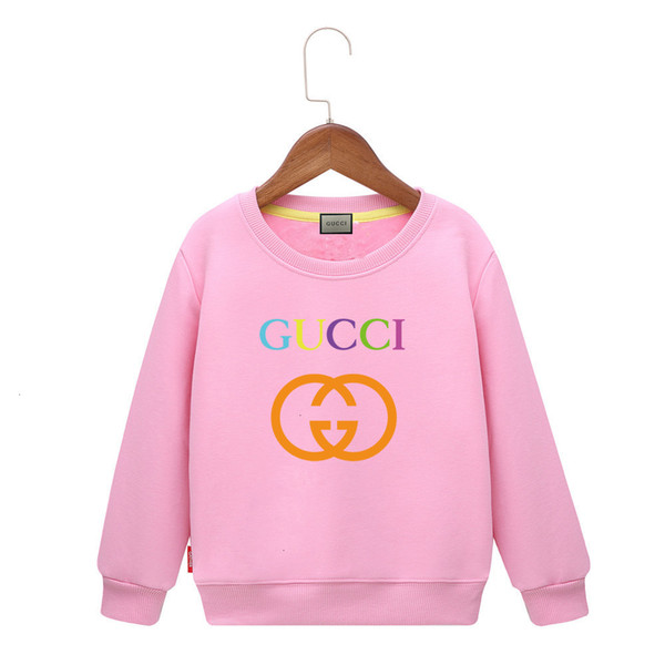 Hoodies 2019 Spring Letter Male Girl Long Sleeve Small In Child Pure Plumule Circle Variety Of Colors 121015