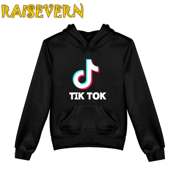 Tik Tok Hoodies Kids Baby Boys Girls Clothes Cotton Hooded Hoodie Sweatshirt With Pocket Children's Kids Casual Sportswear