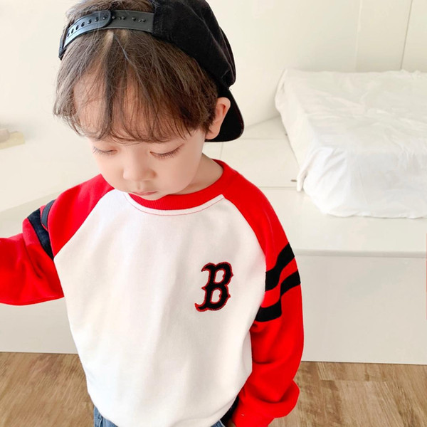 Kids Fashion Hoodies Letter Printing Fashion Tops Sweatshirts Boys Girls Unisex Thick Hoodie Tide Color Matching Hoodie Hot Sale