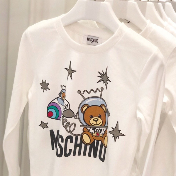 Children Designer Sweater 2020 New Arrival Fashion Boys Girls Brand Letter Printed with Space Bear Sweatshirts Kids Luxury Hoodies 2020 New