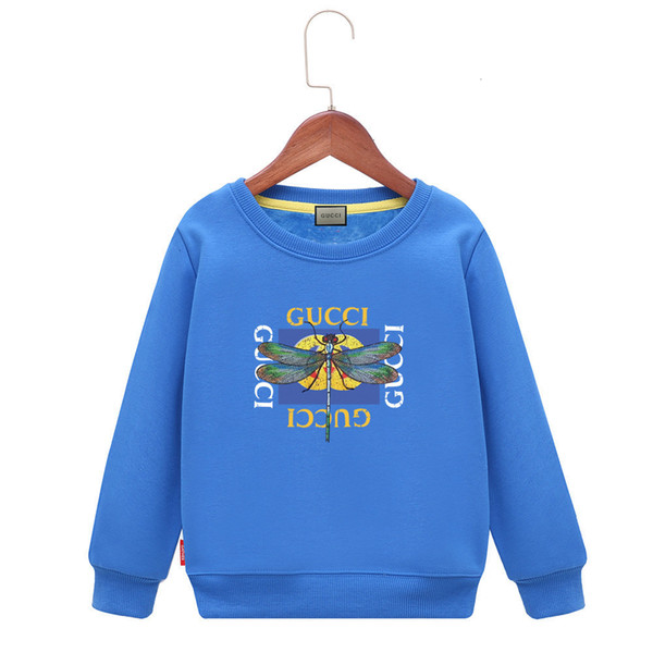 Hoodies Round Neck The Chest Embroidery Children Sweater Colors Cartoon Spring Clothes Boys 121010